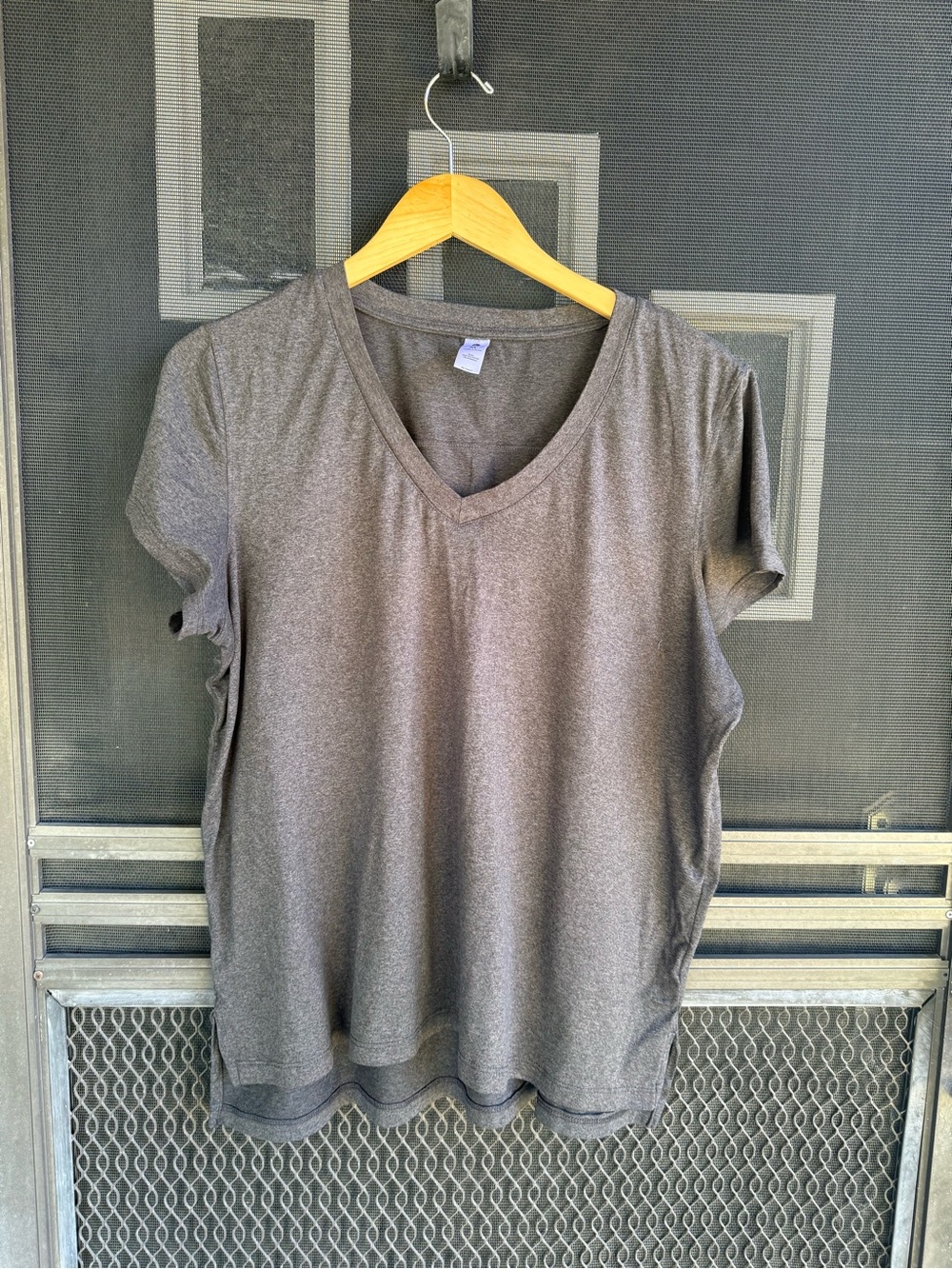 Reflex Heather Gray V-Neck Short Sleeve Tee